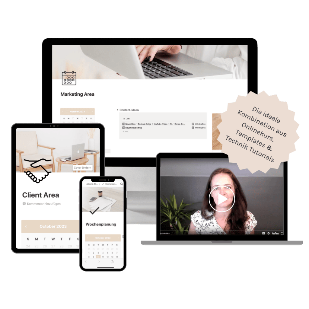 Notion Kurs Online deutsch Business Planung